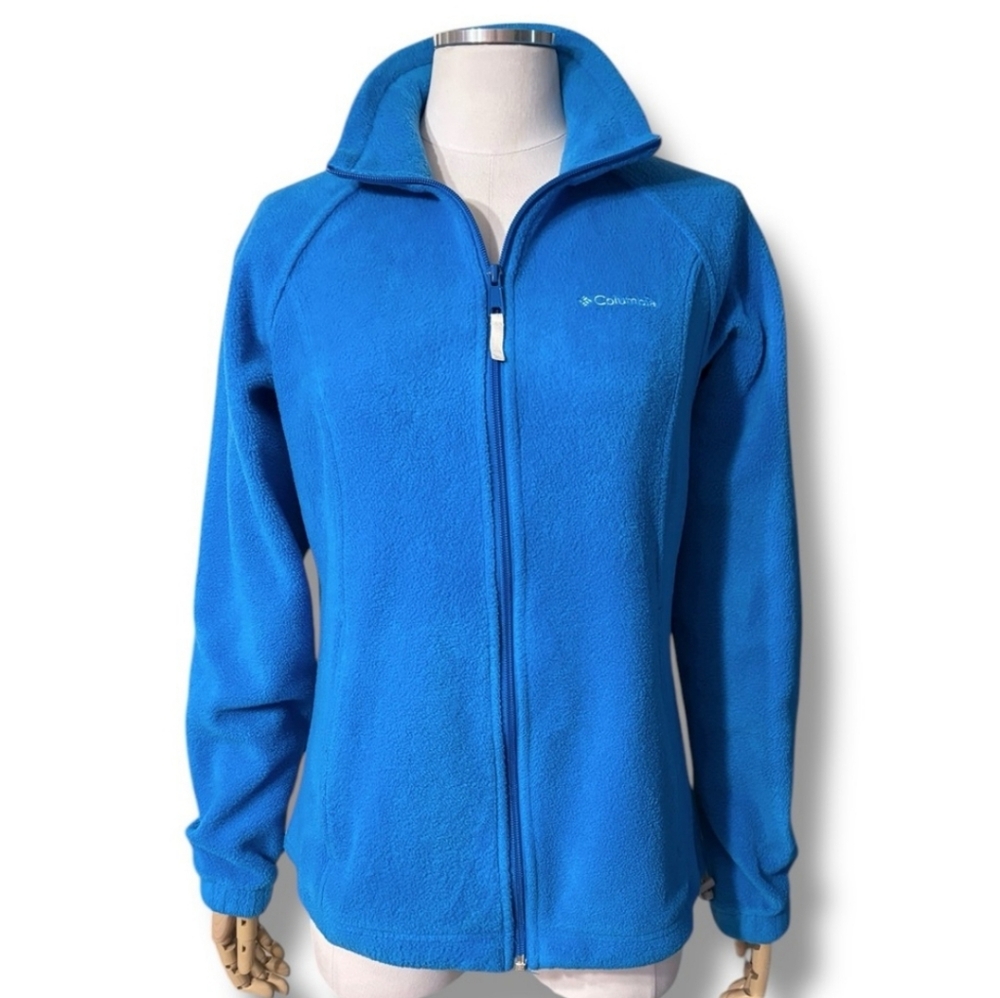 Columbia Women's Bright Blue Full-Zip Fleece Ski Jacket